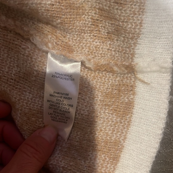 NWT 89th + Madison Long Hooded Animal Print Cardigan Sweater Tan/Brown Size S/ - Picture 8 of 8